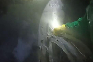 信阳消防水池堵漏现场